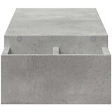 vidaXL Stojalo za zaslon s predelki beton. siva 100x27x15 cm inž. les | Shoptok.si