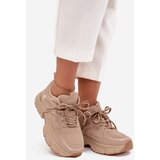 Boto Women's Sports Sneakers With Double Lacing Beige Annelie | shoptok.hr