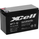 XCELL Svinčev akumulator 12 V 7 Ah XP712F2 XCEXP712F2 Blei-Vlies (AGM) (B x H x T) 151 x 94 x 65 mm ploščati vtič 6.35 mm vzdrževanje ni potrebno\, VDS-certificirano, (20439103) | Shoptok.si