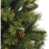 vidaXL Umjetno zložljivo božićno drevo s stožci Zelena 150 cm | Shoptok.si