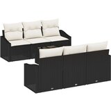  set vrtnih kavčev z blazinami črna poli ratan | Shoptok.si