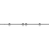  Komplet opreme za drsna vrata 400 cm jeklo črne barve, (22046853) | Shoptok.si