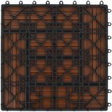  Pločice za decking 11 pcs Smeđa 30 x 30 cm Drvoplastična smjesa | Eponuda.com