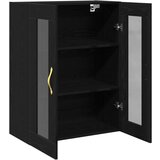  Zidni Ormar s Staklenim Vrata Crni Hrast 69 5x34x90 cm | shoptok.hr