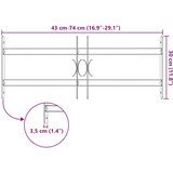  Rešetka za sigurnost prozora s 2 prekrižena nosača 3 pcs | shoptok.hr