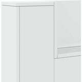  Krevetna ploča s LED-om s policom Bijeli 140 x 16,5 x 103,5 cm | Eponuda.ba