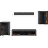 MID.YOU Dnevni Regal Jam, Videz Starega Lesa, 4-Delni | Shoptok.si