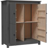  Komoda siva 83 x 41,5 x 100 cm od masivne borovine | shoptok.hr
