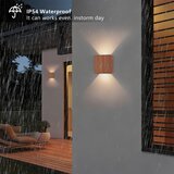  Brilagi - LED spoljašnje zidno svetlo DOUBLERAY LED/6W/230V, drveni dekor, IP54 | Eponuda.com