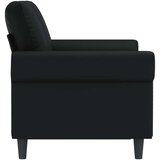  Dvosjed od tkanine crni 120 cm od umjetne kože | shoptok.hr