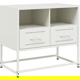 Maison Chic TV omarica - TV stojalo - Televizijska omarica bela 68x39x60,5 cm jeklo, (21701882) | Shoptok.si