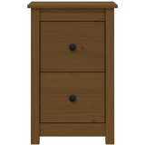 Maison Chic Noćni ormarić boja meda 40x35x61,5 cm od masivne borovine | shoptok.hr