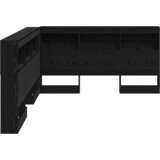  Skladiščni naslon Črna Orehovina 140 cm Konstruiran les, (5000142453) | Shoptok.si