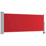 vidaXL Uvlačiva bočna tenda za terasu 100 x 300 cm crvena | shoptok.hr