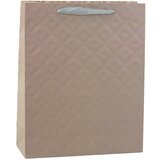  Embossed Beige Gift Bag 32 x 26 x 10cm | shoptok.hr