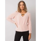 RUE PARIS Sweater-LC-SW-7033.27X-Light Pink | Shoptok.si