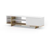 Marckeric Bijela TV komoda u dekoru hrasta 160x44 cm Cequoia – | shoptok.hr