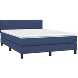  box spring s madracem LED plavi 140x190 cm od tkanine | shoptok.hr