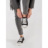 Shelvt Black openwork sneakers | Shoptok.si