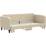  Dnevni krevet na razvlačenje krem 80 x 200 cm od tkanine | shoptok.hr