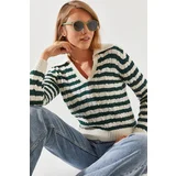 Bianco Lucci Hair Polo Neck Sweater