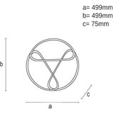  LED prigušiva stropna svetiljka LED/75W/230V 3000-6500K braon/crna + daljinski upravljač | Eponuda.com