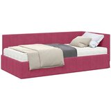 vidaXL Kutni okvir kreveta boja crnog vina 100 x 200 cm Baršun | shoptok.hr