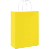  Papirnate vrećice 250 kom s ručkama žute 26x12x35 cm | shoptok.hr