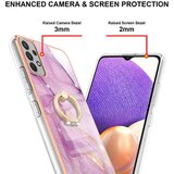 INORCO Za Samsung Galaxy A53 5G YB IMD Series-10 Marmorni vzorec, mehka torbica za telefon TPU IMD Galvaniziran obroč, pokrov na stojalu, (22035575) | Shoptok.si