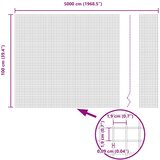  Zavarena žičana ograda 5000 x 100 cm Zelena | shoptok.hr