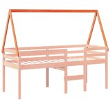 Krov za dječji krevet voštano smeđi 199 x 80,5 x 88 cm borovina | shoptok.hr