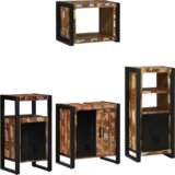 vidaXL Set namještaja za kupaonicu 4 pcs Čvrsto reciklirano drvo | shoptok.hr
