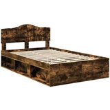 Konstrukcija postelje z vzglavjem Dimljeni oreh 120 x 200 cm, (5000102236) | Shoptok.si