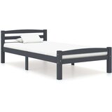  Posteljni okvir temno siv iz trdne borovine 100x200 cm, (20646553) Cene