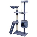 vidaXL Penjalica Grebalica za Mačke sa Stupovima od Sisala 150 cm Tamno Plava | shoptok.hr