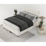 Maison de Rêve Krem tapecirani bračni krevet s prostorom za odlaganje 140x200 cm Senses – | shoptok.hr