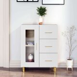  Komoda bijela 69 5x34x90 cm od konstruiranog drva | shoptok.hr