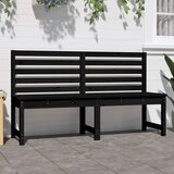  Vrtna klupa crna 157,5 cm od masivne borovine | Eponuda.com