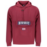  Muška ljubičasta zip majica s kapuljačom NORWAY 1963 | shoptok.hr