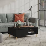 vidaXL Klubska mizica črna 90x60x35 cm iverna plošča Cene
