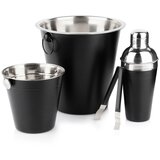 Excellent Houseware Barski set s stresalnikom, jeklo, črne barve, 4 kosi., (5000019595) Cene