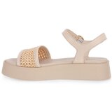 Frau Sandali & Odprti čevlji Rafia Macrame Ecru pisana | Shoptok.si