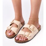  Beige Crochet Sandals on Cork Sole Lavreta | Shoptok.si