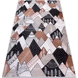 Preproge Preproga FUN Tops za otroke, gore, vrhovi, 120x170 cm Bež