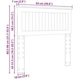  Uzglavlje s uzglavljem Sonoma hrast 90 cm Konstruirano drvo | shoptok.hr