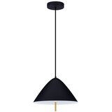 Nova Luce Mat črna kovinska LED viseča svetilka s kovinskim senčilom ø 40 cm Oros – Cene