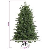  Umjetno božićno drvce s nogom 210 cm 300 LED lampica - 210 cm s LED svjetlima | shoptok.hr