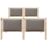  Krevetna konstrukcija Sivo-smeđa 120 x 190 cm tkanina | shoptok.hr