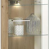 Hom`in vitrina, barve hrasta, bela, visoki sijaj | Shoptok.si