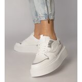Gemre White sneakers with a fabric insert Miruna | Shoptok.si